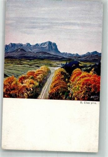 1918 sign. Elias Herbst Landschaft