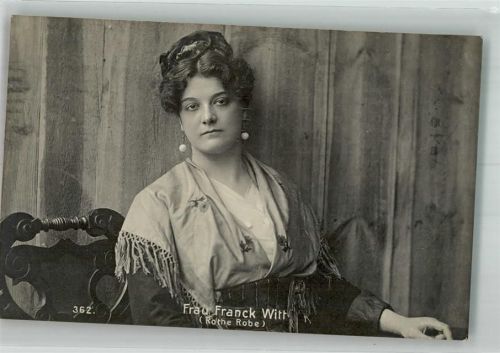 1906 Portrait von Käthe Franck-Witt Maschinenstempel