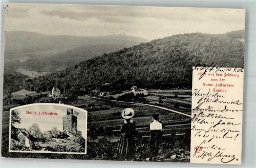 Falkenstein 1906 Burg Ruine Falkenstein