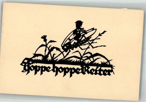 Scherenschnitt Hoppe hoppe Reiter