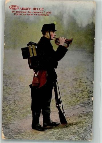 1. Regiment der Fußjäger Hornist Felduniform Feld Postamt K.B. II. Armeecorps 11/2
