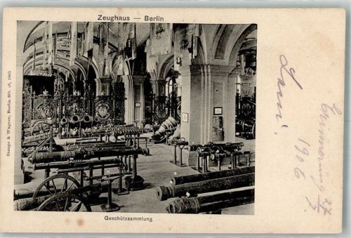 Berlin Mitte 1906 Geschützsammlung im Zeughaus