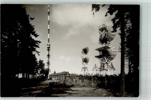 Torfhaus Foto Original aus Archiv eines Ansichtskartenverlags Sendemast