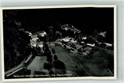 Elgershausen 1938 Fliegeraufnahme vom Sanatorium Waldhof