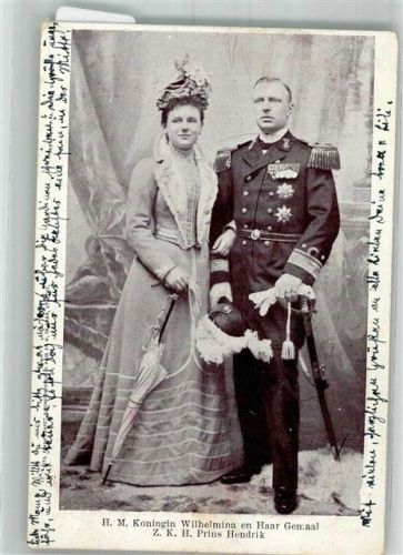 1904 H.M. Königin Wilhelmina en Haar Gemaal Z.K.H. Prins Hendrik