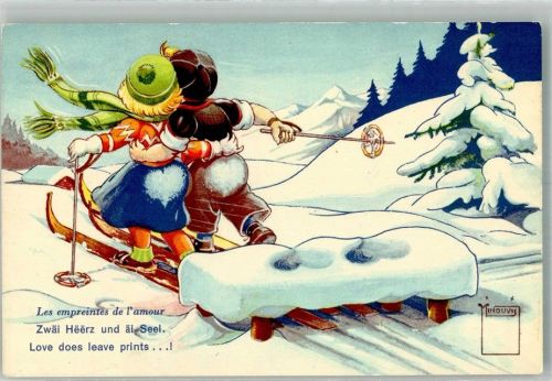 Humor Winter Liebe hinterlässt Spuren No.82