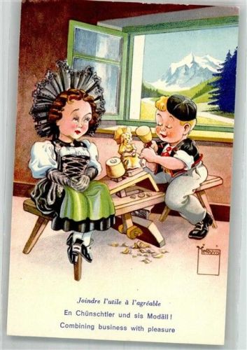 Humor Geschäftliches m. Vergnügen verbinden Trachten Bern No.102