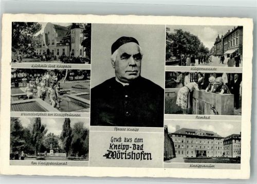 Bad Wörishofen Pfarrer Kneipp Denkmal Kurhaus