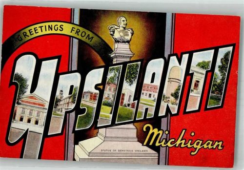 Detroit Ypsilanti Frederic H. Central High School State Hospital Postamt