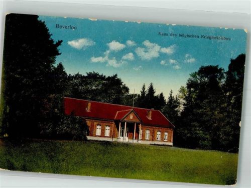Beverloo 1916 Feldpost WK I Soldatenheim Haus des belg.Kriegsministerium