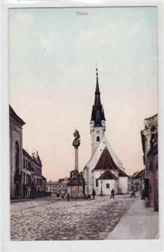 AK von Horn. Partie an der Kirche gelaufen am 12.10.1909. Leichter Bug oben links und unten rechts, sonst gut erhalten.