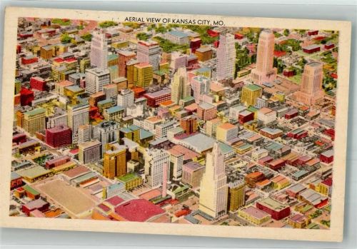 Kansas City 1948 Foto AK Fliegeraufnahme