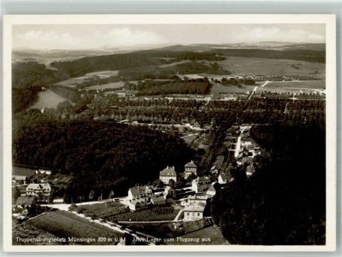 Münsingen Fliegeraufnahme Truppenübungsplatz Altes Lager