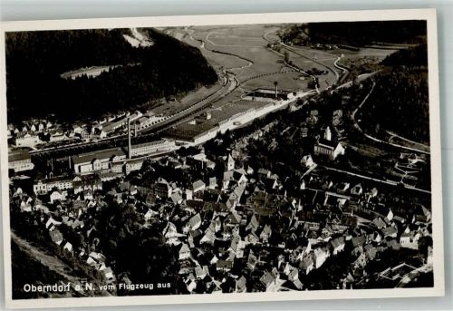 Oberndorf Fliegeraufnahme Kirche Fabrik