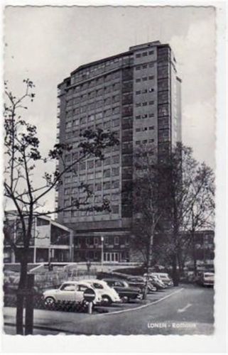Lünen mit Rathaus gelaufen, mit Marke und Stempel von 1966. Gute Erhaltung.