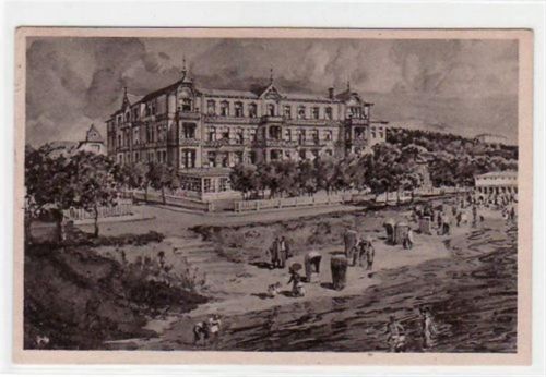 Ahlbeck Seebad Ahlbeck mit Ostseeheim der deutschen Gesellschaft für Kaufmanns-Erholungsheime gelaufen 1923. Gute Erhaltung.