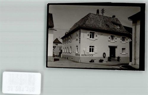 Auggen Gasthaus Rebstock Foto Original aus Archiv eines Ansichtskartenverlags Ort handschriftlich