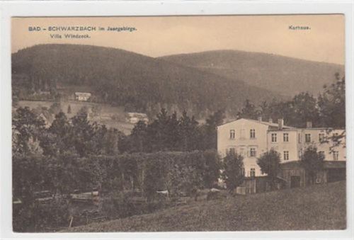 Bad Schwarzbach Bad Schwarzbach / Czerniawa-Zdrój - Kreis Lauban / Luban im Isergebirge mit Villa Windzeck und Kurhaus ungelaufen Sehr gut erhalten.