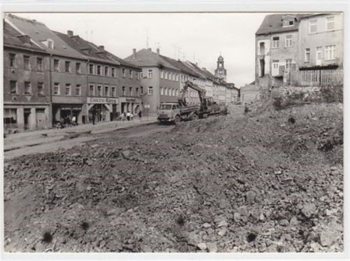 Schleiz Altes Foto Schleiz. Neugestaltung der Stadt April 1989 / XXII Maße: ca. 14,7 x 10,4 cm. Gute Erhaltung.