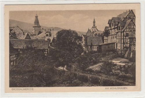 Großalmerode Großalmerode, 1775 Jubiläums - Postkarte zum 150 jährigen Stadtjubiläum 1925. Partie am Mühlgraben.Postalisch nicht befördert. Gute Erhaltung.