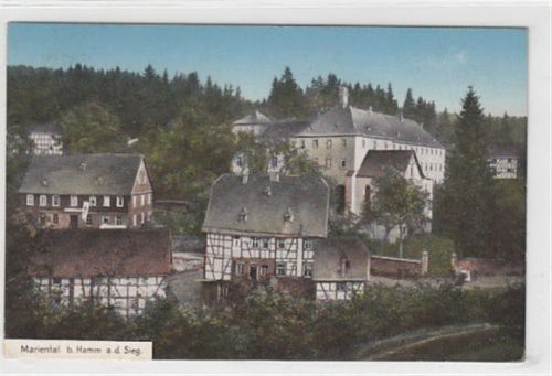 Mariental bei Hamm an der Sieg. Teilansicht gelaufen, 1915. Gute Erhaltung.