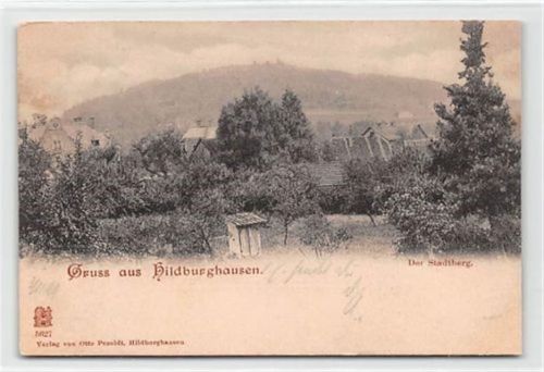 Hildburghausen Hildburghausen. Stadtberg gelaufen. Leicht beschnitten, sonst gut erhalten