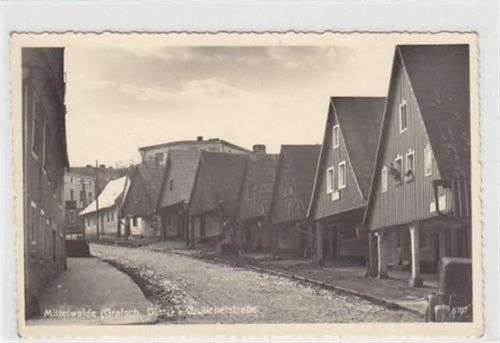 Mittelwalde Mittelwalde - Miedzylesie / Kreis Habelschwerdt - Bystrzyca Klodzka. Grulicherstraße ungelaufen Top Erhaltung.