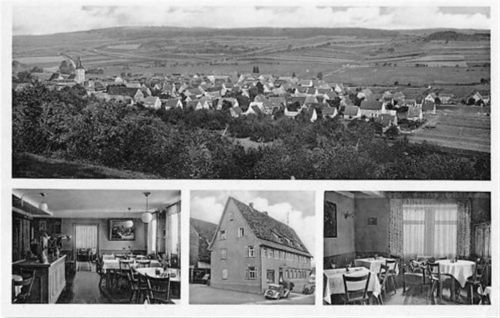 Merklingen, Kreis Leonberg. Gasthof und Metzgerei zum Adler von Fritz Mayer ungelaufen Leichter Bug und kleiner Knick unten rechts, sonst gut erhalten