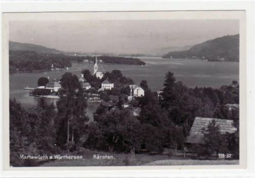 Mariawörth am Wörthersee gelaufen von 1937. Gute Erhaltung.