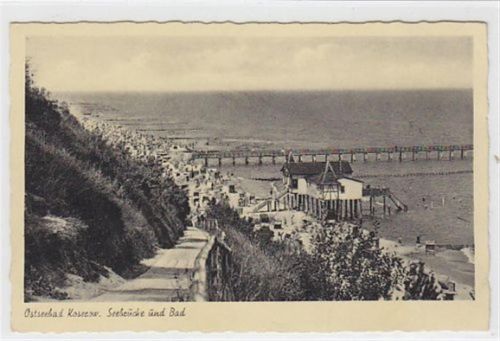 Ostseebad Koserow mit Seebrücke und Bad. Karte beschrieben Sehr gut erhalten.