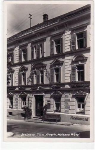 Steinach Steinach am Brenner mit Hotel weisses Rössl gelaufen von 1954. Gute Erhaltung.