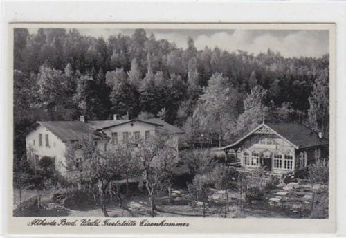 Bad Altheide AltheideBad - Polanica-Zdrój / Kreis Glatz - Klodzko. Wald Gaststätte Eisenhammer ungelaufen Gute Erhaltung.