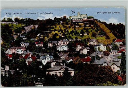 Niederlössnitz Gasthaus Friedensburg Gasthausstempel