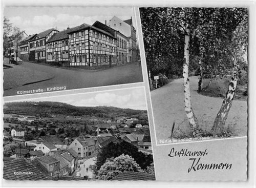 Kommern mit Kölnerstraße - Kirchberg und Partie im Freilichtmuseum gelaufen. Leichter Stempeldurchdruck, kleiner Knick unten rechts, sonst gut erhalten