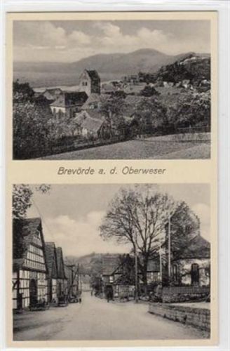 Brevörde an der Oberweser mit Totale und Straßenpartie ungelaufen Top Erhaltung.