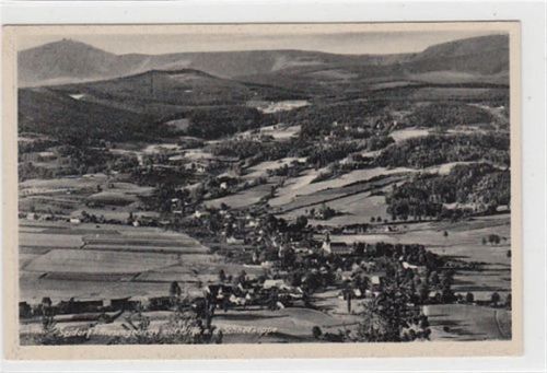Seidorf / Sosnówka - Kreis Hirschberg / Jelenia Góra im Riesengebirge. Blick nach der Schneekoppe ungelaufen Gute Erhaltung.