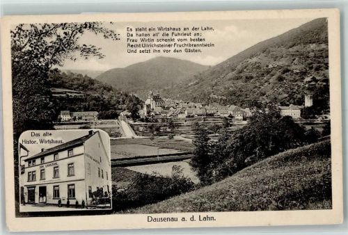Dausenau Gedicht Histor. Wirtshaus