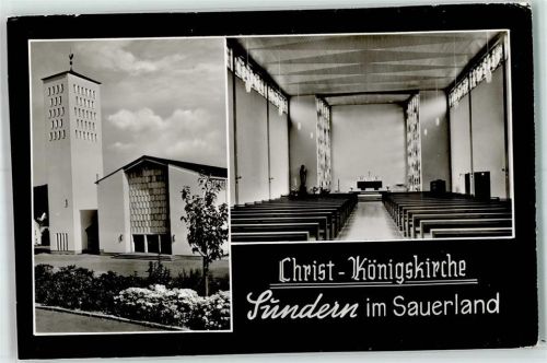 Sundern Christ Königskirche Inneres Altar Kreuz