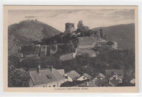 Heimbach in der Eifel mit Teilansicht mit Schutzhütte ungelaufen Gute Erhaltung.