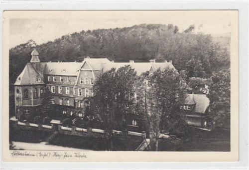 Nettersheim Nettersheim. Herz-Jesu-Kloster gelaufen, 1950. leichte Abschürfungen, sonst gut erhalten