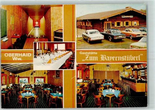 Oberhaid Gasthaus Zum Bayernstüberl Gastraum Festtafel Kegelbahn