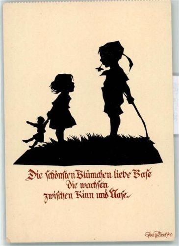 Steindruck Schiemann Zittau Kinder Puppen AK