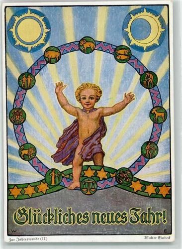 Neujahr Alle Sternzeichen "Zur Jahreswnde II "