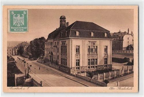 Auerbach Auerbach im Vogtland. Ober-Realschule ungelaufen Gute Erhaltung.