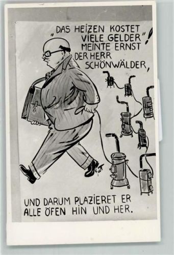 Energiesparen Karikatur