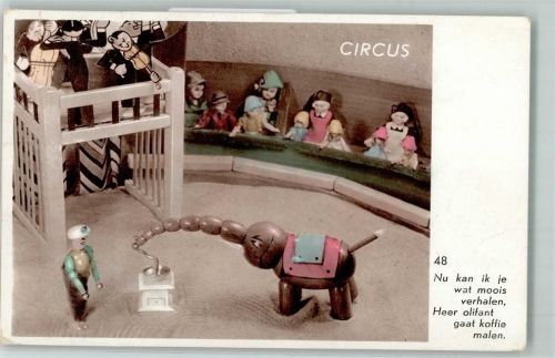 Zirkus Spielzeug Puppen AK Kaffeemühle 1939