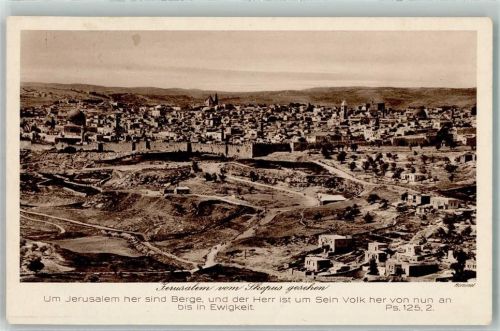 Jerusalem 1934 Ev. Karmelmission Palästina AK