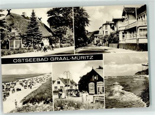 Seeheilbad Graal-Müritz Strand Strandkörbe Milchbar Seestern Dorfstraße