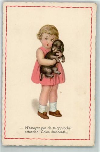 sign. A. Collino Serie Kind Hund Kinderpoesie AK