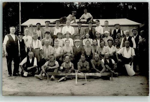 1928 Gruppenfoto Sägen Handwerkskasten